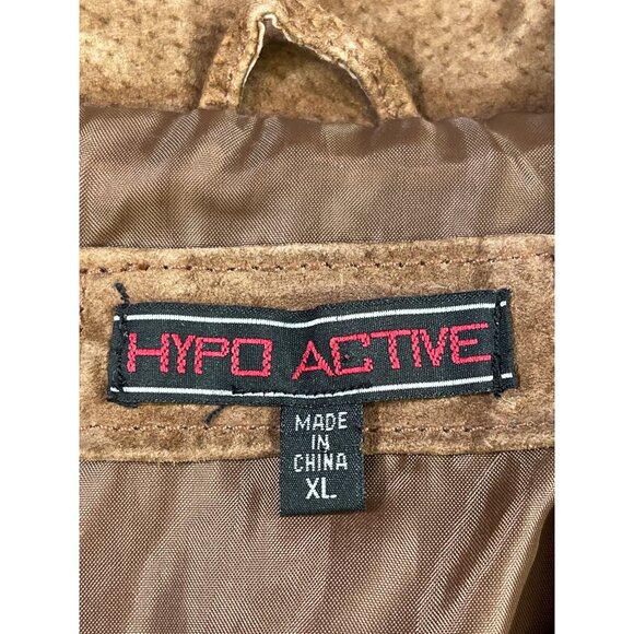 Hypo Active Women's Brown Leather Jacket Size XL SKU 5631 - Picture 4 of 8